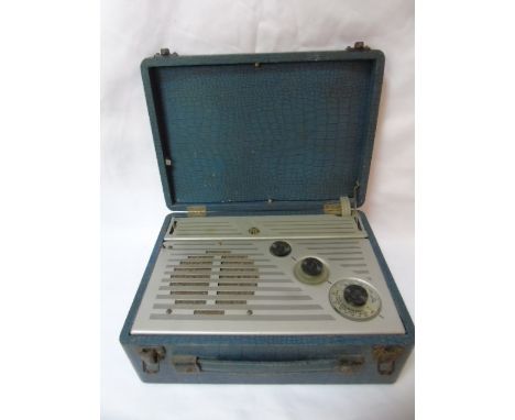 Vintage cased PYE radio