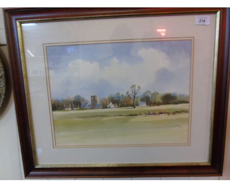 Pair of framed watercolours signed R Witchard