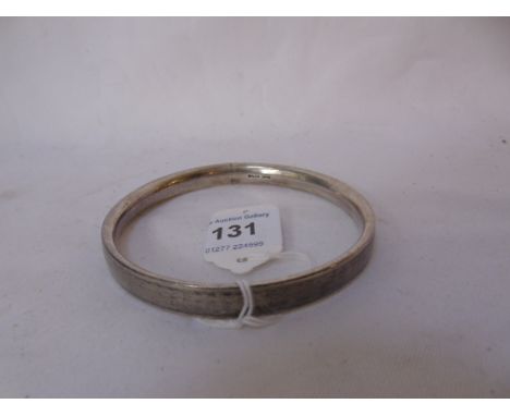 Hallmarked silver bangle. Birmingham 1849. Approx 21.4g