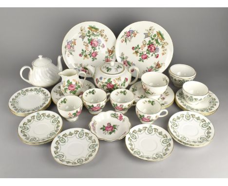 A Collection of Various Teawares to Comprise Part Wedgwood Charnwood Tea Set to Comprise Two Plates, Four Cups, Milk Jug, Sug