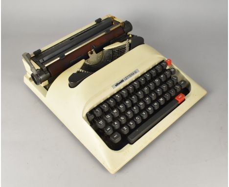 A Vintage Olivetti Lettera XII Manual Portable Typewriter