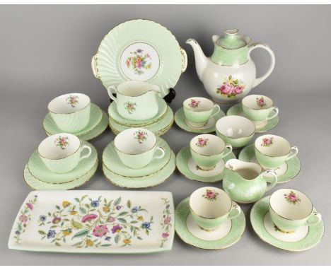 A Collection of Ceramics to Comprise Part Minton Tea Set to Comprise Three Cups, Five Saucers, Six Side Plates, Milk Jug and 