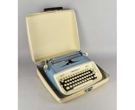 A Vintage Cased Imperial Safari Manual Portable Typewriter