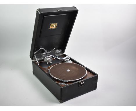 A Vintage "His Masters Voice" Wind Up Gramophone, Movement In Need of Attention