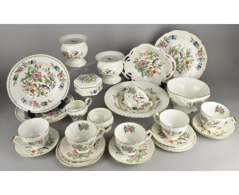A Collection of Aynsley Pembroke to Comprise Cups, Saucers, Side Plates, Bowls etc