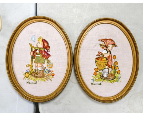 Goebel Hummel figure Theme Embroideries, tallest 32.5cm(2) 