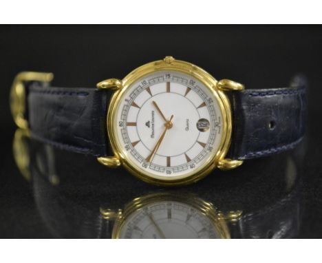 Maurice Lacroix - a classic 92124 wristwatch, white dial, arrow and block batons, minute track wit Arabic numeral divisions, 