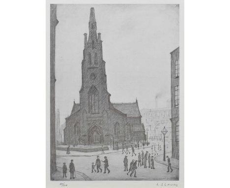 After Laurence Stephen Lowry R.A. (1887-1976), "St. Simon's Church, Salford", signed and numbered 89/300 in pencil in the mar