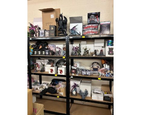 Modern collectables Gothic, Fantasy,  large quantity of new and boxed retail items to include puckitor dragons, spirit of the