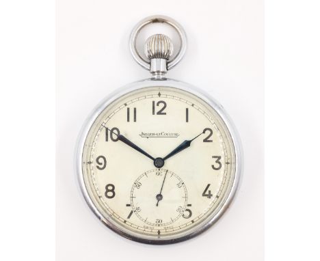Jaeger-Le Coultre WWII RAF engineers military pocket watch arrow mark 6E/50 A11568   Condition Report  ticking away Click her