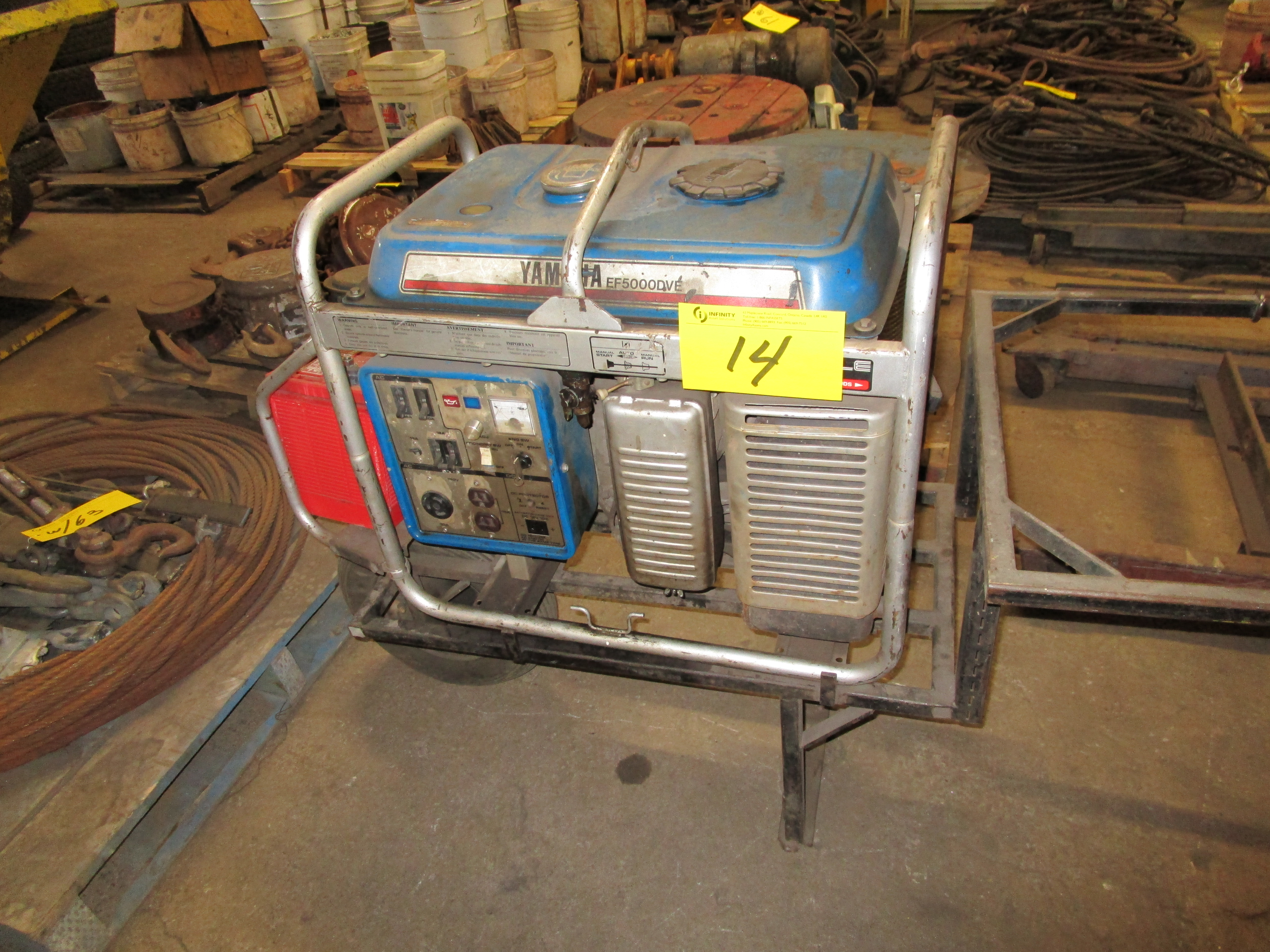 YAMAHA EF 5000 DVE GAS GENERATOR