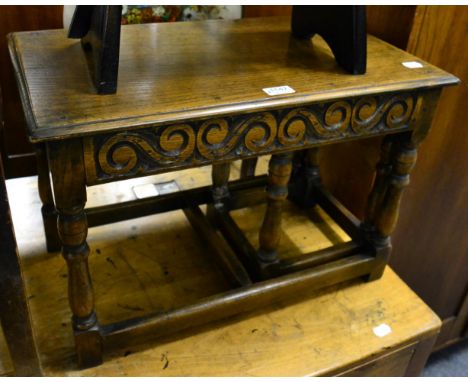 An assorted group of small furniture comprising tripod table; firescreen; side table; Lloyd Loom laundry basket; magazine rac