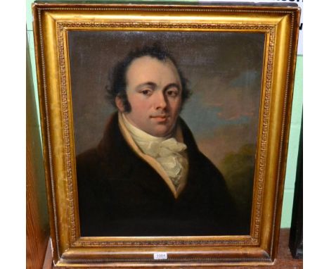 Manner of George Chinnery (18th/19th century), Portrait of Mr Rumfitt, oil on canvas