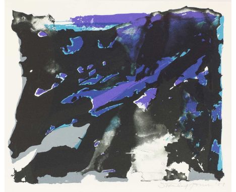 Stanley Jones (b.1933) 'Umbra' lithograph printed in colours, printer's proof for Curwen Press, signed and dated '08 in penci