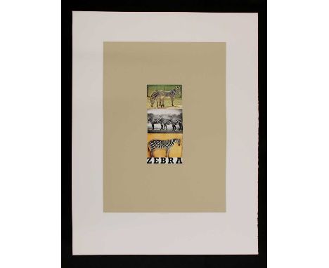 *Sir Peter Blake RA (b.1932) ‘Z is for Zebra’ screenprint, 1991, signed, inscribed with title and numbered 12/95 in pencil, f