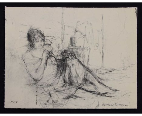 *Bernard Dunstan RA (1920-2017) 'Early Morning' lithograph, printer's proof for Curwen Press, signed and inscribed 'pp8' in p