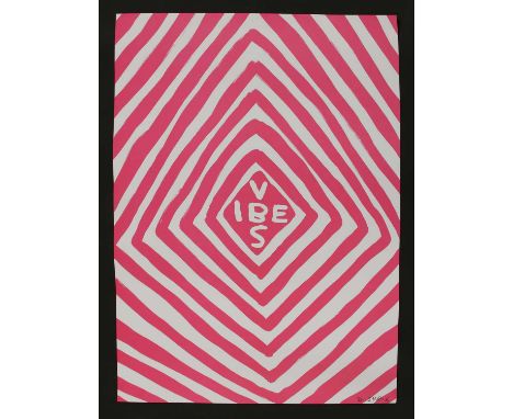 *David Shrigley (b.1968) ‘Vibes’ screenprint in colours, from an edition of 250, signed in pen l.r. sheet 70 x 50cm, unframed