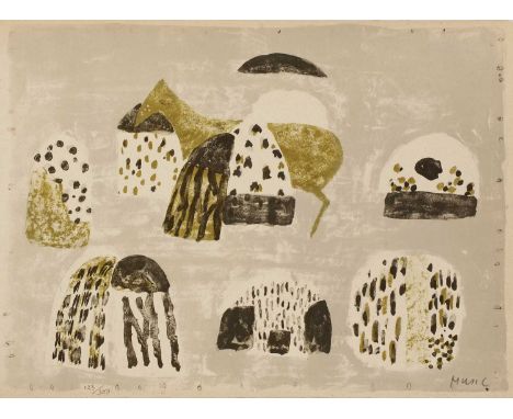 *Zoran Antonio Music (Italian, 1909-2005) 'Motif Dalmate' lithograph, signed and numbered 123/300 in pencil 25.5 x 33.5cm, un