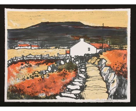 *Wilf Roberts (1941-2016) 'Bwlch' lithograph printed in colours, printer's proof for Curwen Press, signed in pencil l.r. 25.5