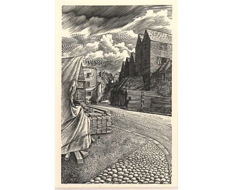 *Michael Renton (1934-2001) Warehouses on the Strand, Rye; Old Grammar School, Rye; Town Hall and St. Marys, Rye; Mermaid Str