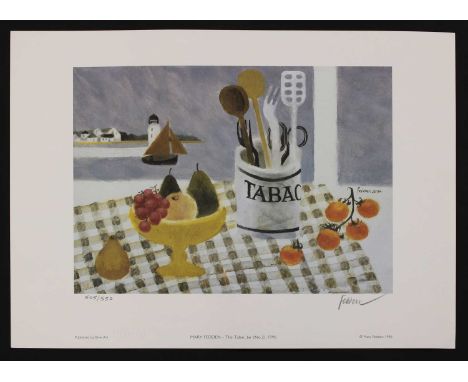 *Mary Fedden RA (1915-2012) ‘The Tabac Jar’ offset lithograph printed in colours, 1996, signed and numbered 505/550 in pencil