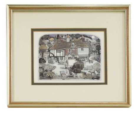 *Graham Clarke (b.1941) 'By Appointment' lithograph printed in colours image 14 x 17.5cm; and eight further lithographs by th