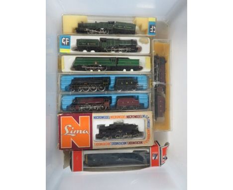 N gauge locomotives, generally excellent to good plus in good or better boxes/cases, with range of Graham Farish (Grafar), Mi