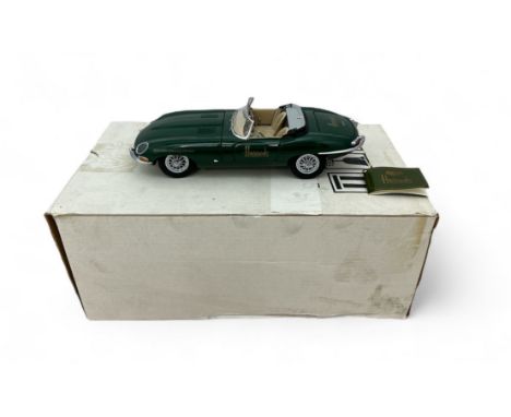 Franklin Mint 1/24th scale Jaguar E-Type drophead No. B11ZG23, Harrods 150th Anniversary limited edition, generally excellent
