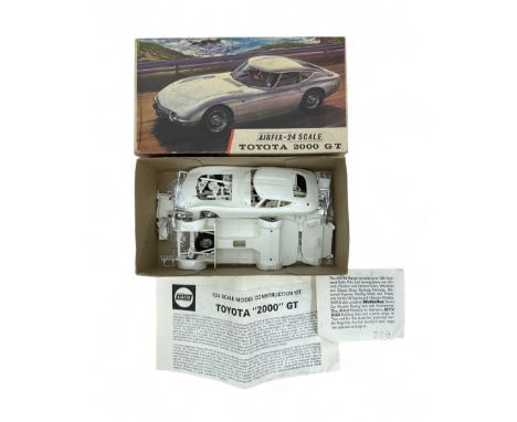 Airfix 1/24th scale Toyota 2000 GT No. 641, unmade and unpainted plastic model kit, mainly on sprue, including instructions a