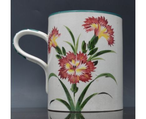 Wemyss ware shallow circular quaiche, cherry pattern, width 27cms and a Wemyss mug, Cornflower pattern, (2).
