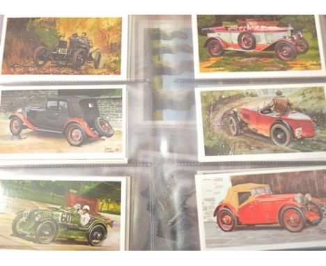 Cigarette cards:  Two ring binder albums, together with other sets in albums, etc.