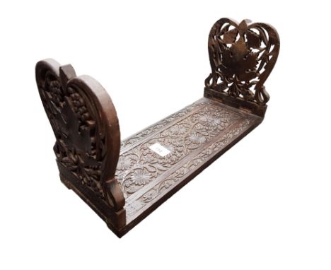 CARVED WOODEN BOOK SLIDE 