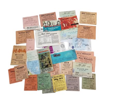 QTY OF VINTAGE &amp; SOME RARE MUSIC CONCERT TICKETS 
