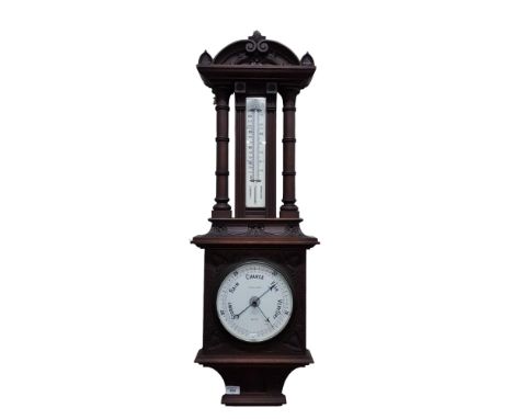 A LARGE VICTORIAN BAROMETER - RIDDELS BELFAST - GOOD CONDITION 