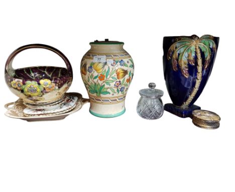 SHELF LOT OF RESTORED &amp; OTHER CERAMICS