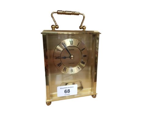 BRASS ACTIM CARRIAGE CLOCK 