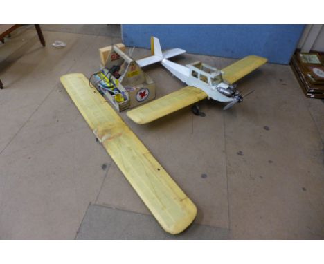A vintage model bi-plane