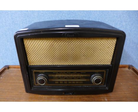 A vintage Bush Bakelite radio