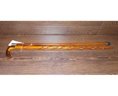 TWO VINTAGE WALKING STICKS