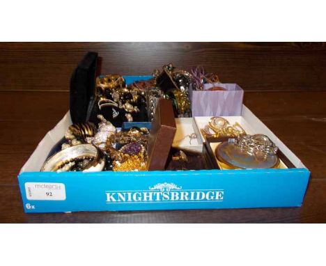 COLLECTION OF COSTUME JEWELLERY
including Swarovski angelic pendant, plated cufflinks, enamel bangles, leather skull belt, Ma