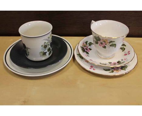 QUEEN ANNE PART TEA SET together with another part tea set