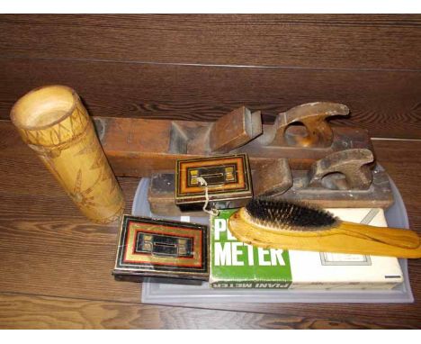 MIXED COLLECTABLES INCLUDING two vintage carpenters tools