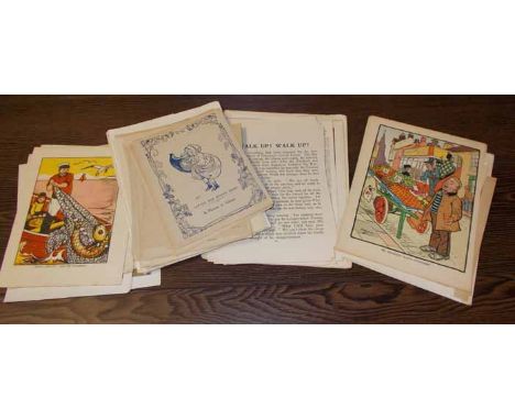 SELECTION OF VINTAGE CHILDRENS BOOK PLATES
all taken from books, some monotone, others with colour