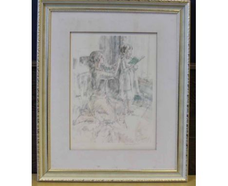 * JEAN HARPER, CHAPTER TWO print, signed in pencil Mounted and framed Note: Fine Art Trade Guild stamp