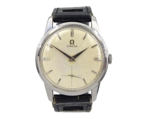 Omega stainless steel gentleman's manual wind wristwatch, Ref. 2903, Cal. 269, serial No. 18384794, boxed with papers and rec