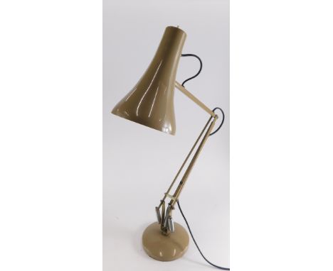 A grey painted Anglepoise lamp, on a weighted domed foot.