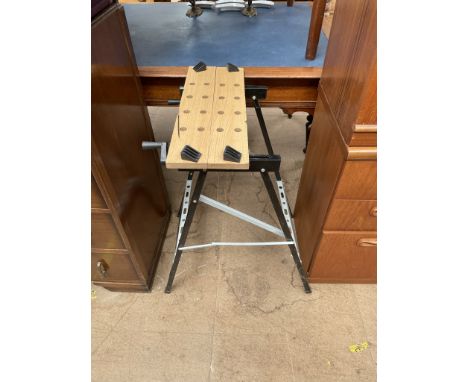 A Pro Tools folding work bench
