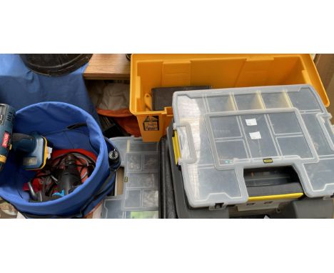 A collection of tools, tool boxes etc 