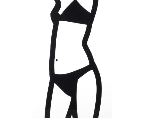 Julian Opie (British, born 1958)Watching Suzanne (front) No.2 (Cristea  66) Screenprint, 2006, on white acrylic panel, signed