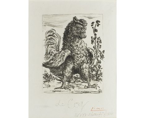 Pablo Picasso (Spanish, 1881-1973)Le Coq, from 'Histoire Naturelle (Eaux-fortes originales pour des textes de buffon)' (Bloch